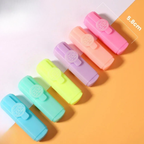 6 Pack Cute Mini Bear Highlighter Pen, Aesthetic Markers Highlighters