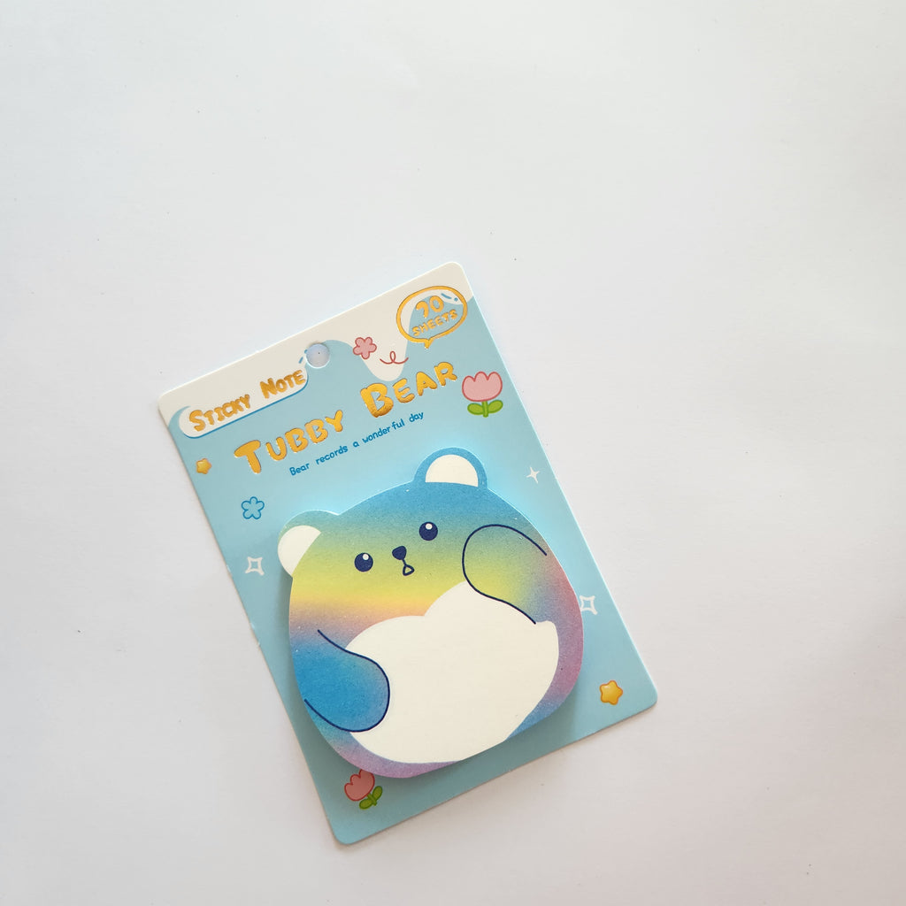 70 Sheets Cute Tuby Bear Sticky Notes