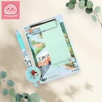Notepad Sticky Notes with Kawaii Gel Pen