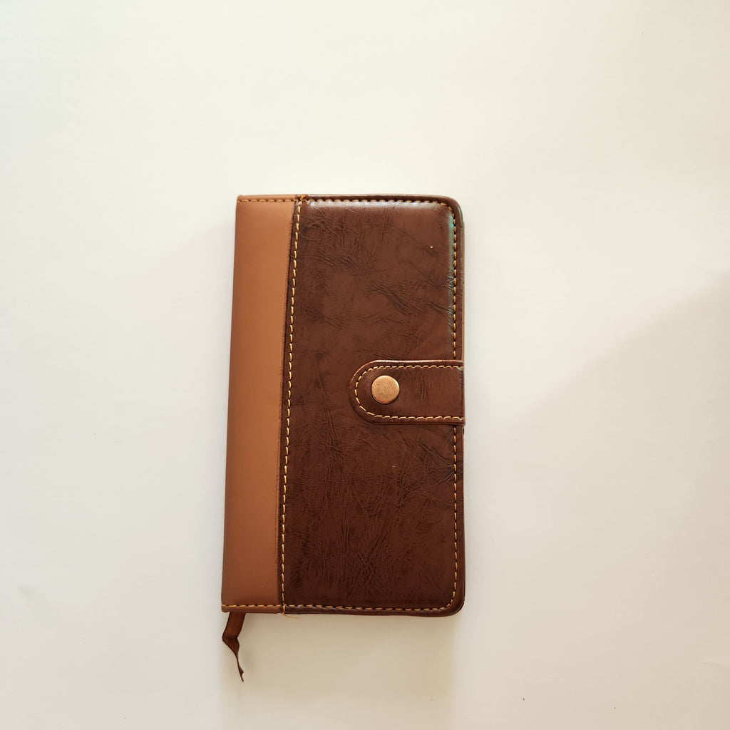 PU leather Lined Paper Journal/Diary/Notebook