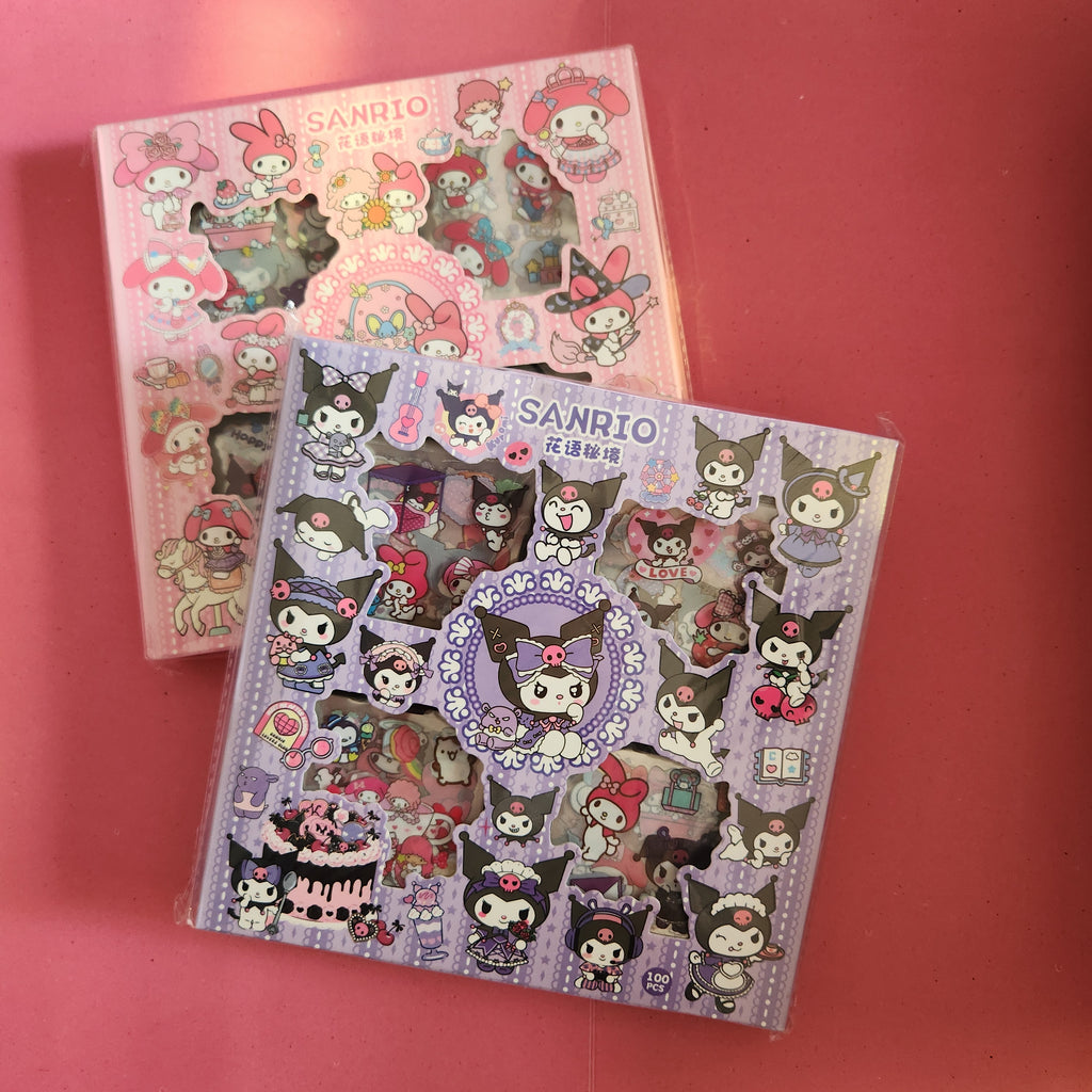 Sanrio Kuromi Sticker Pack – 100 Unique Designs