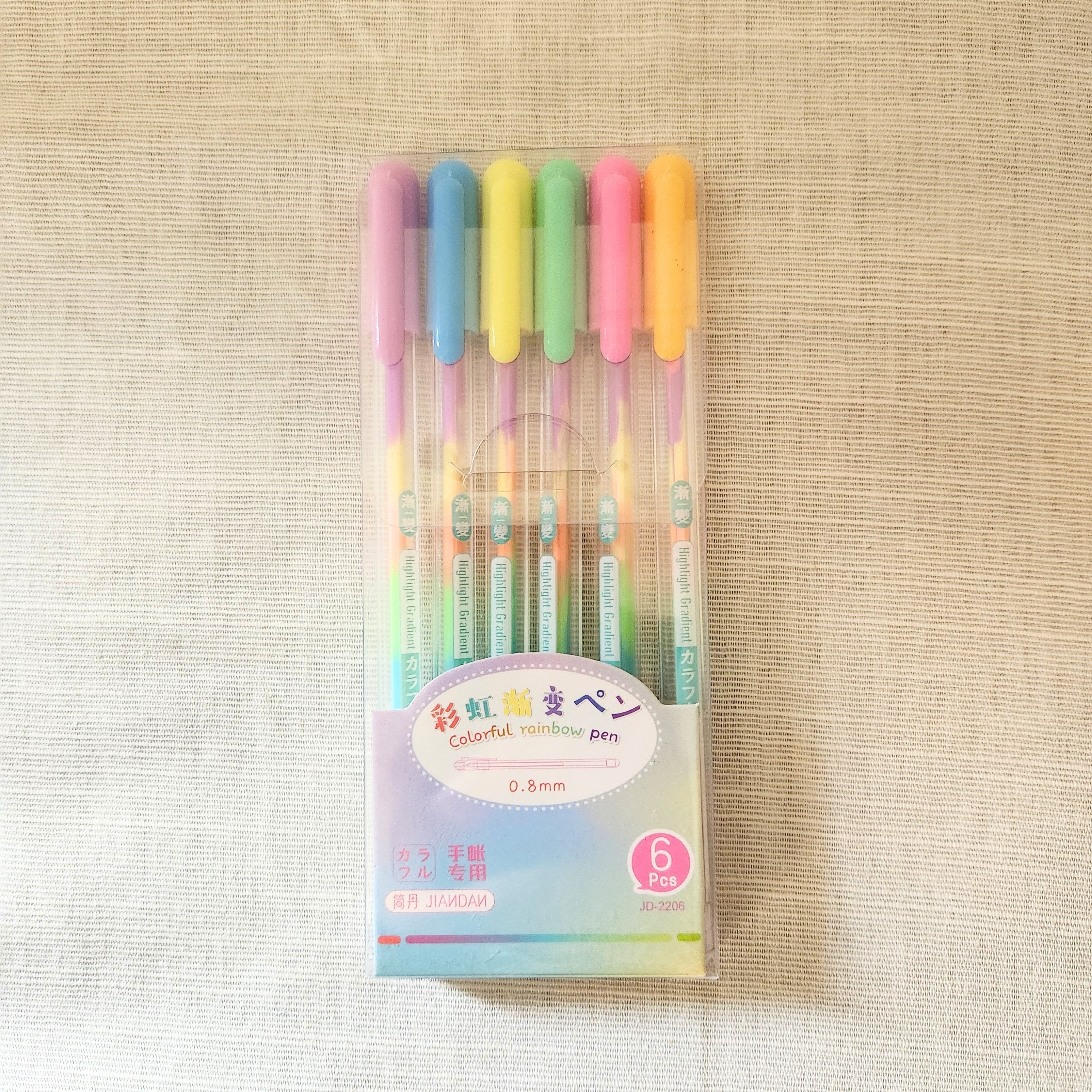Pastel Rainbow Gel Pens