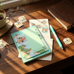 Notepad Sticky Notes with Kawaii Gel Pen