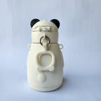 Panda Shaped Water Bottle Birthday Gift - Black White