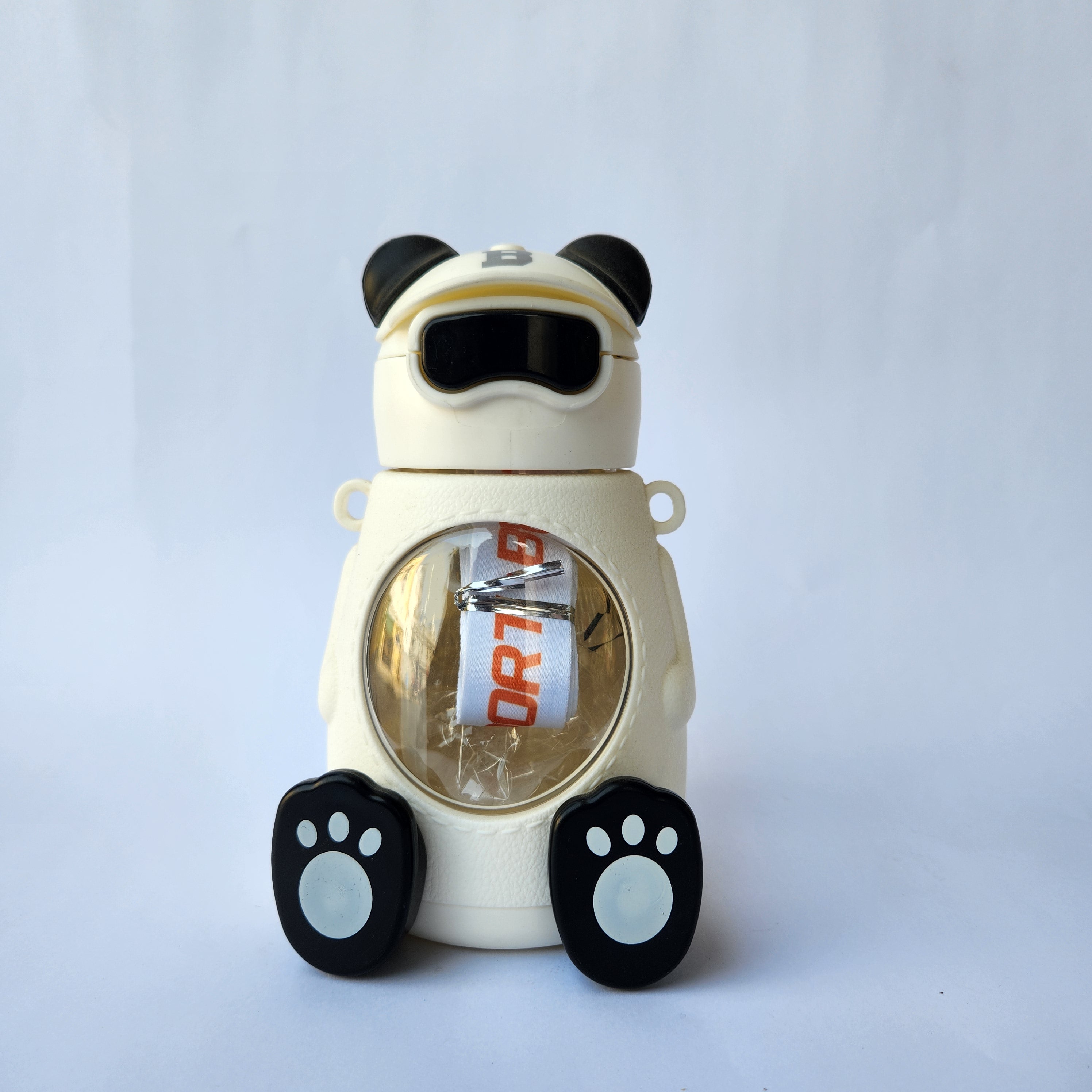 Panda Shaped Water Bottle Birthday Gift - Black White