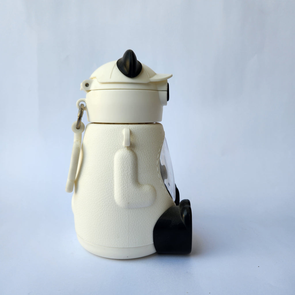 Panda Shaped Water Bottle Birthday Gift - Black White