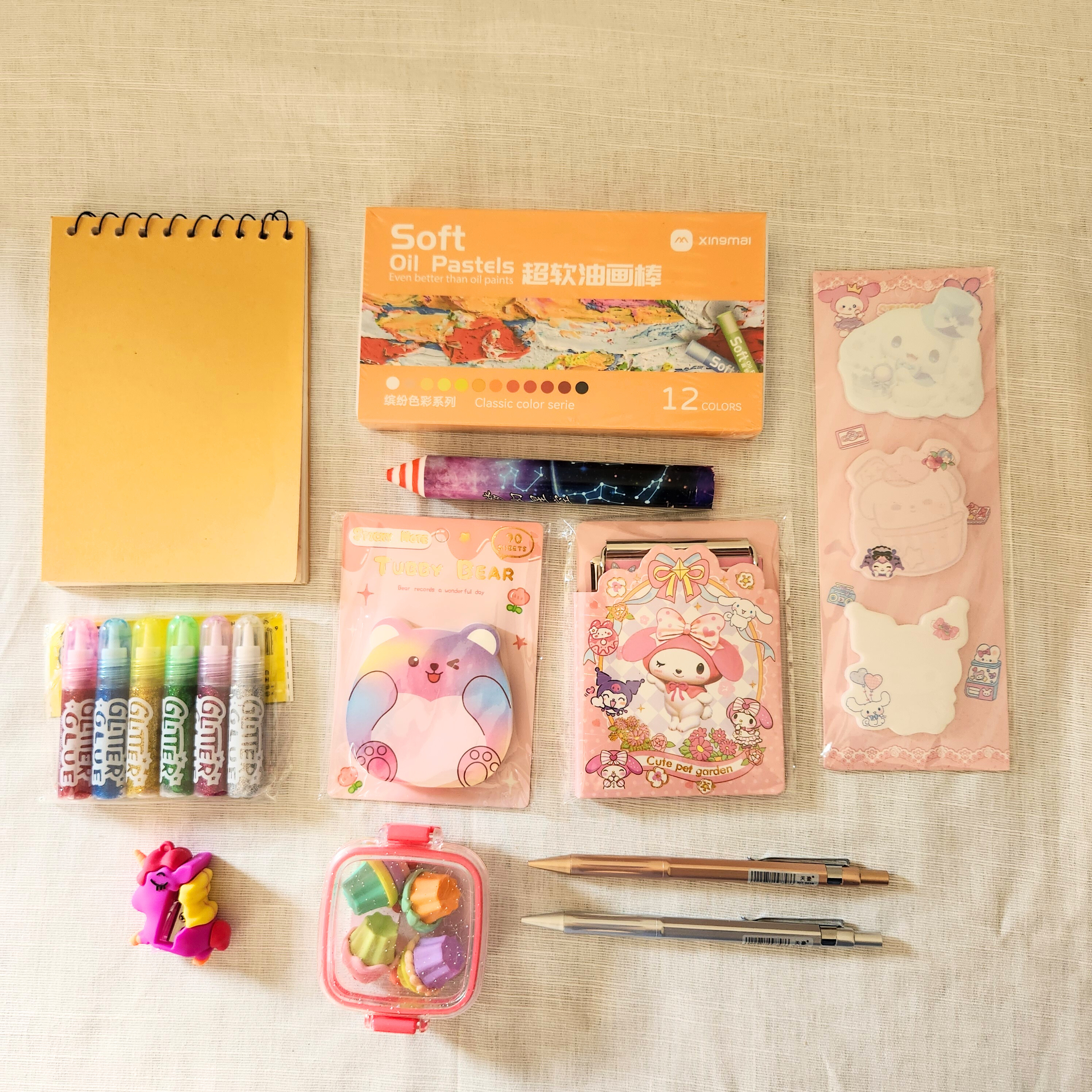 Soft Oil Pastels, Crayons Stationery Set