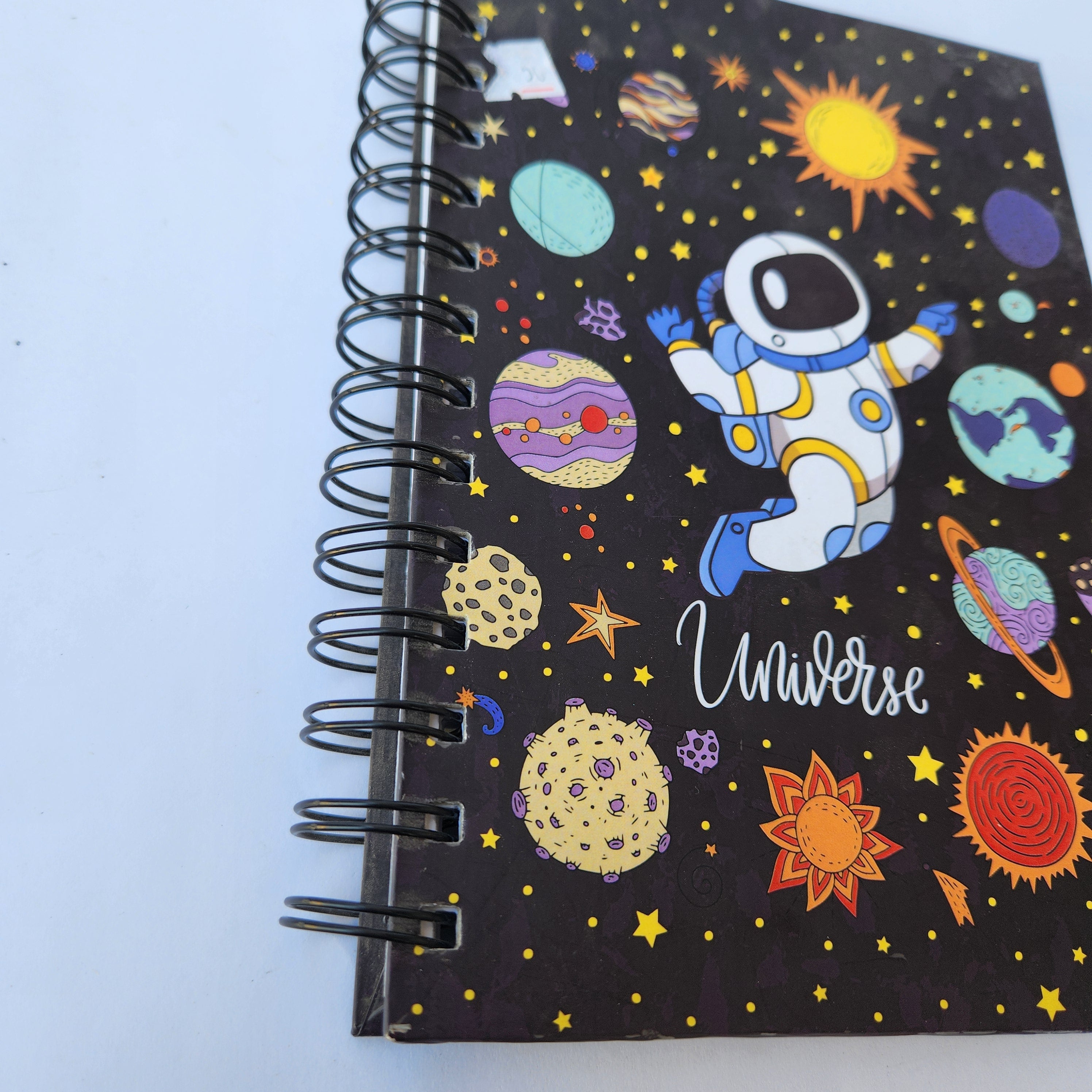 Large Ring Diary- Cars- Spider Man- Doremon - Space