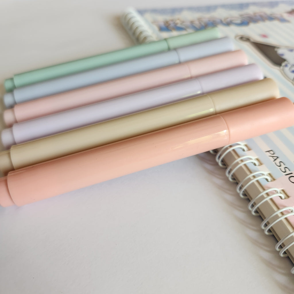 Aesthetic Cute Pastel Highlighters Set