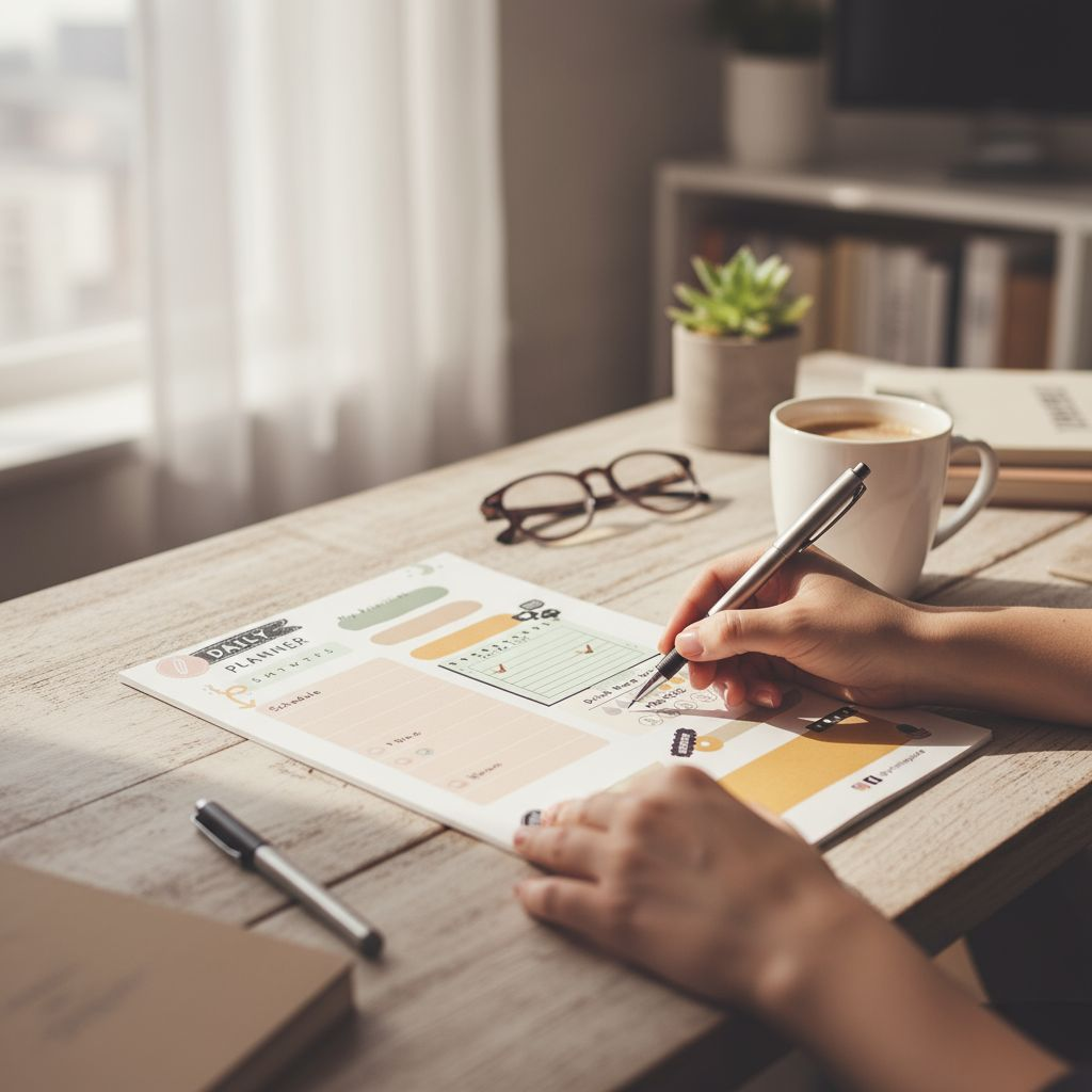 Daily Planner, 30 Printed Pages